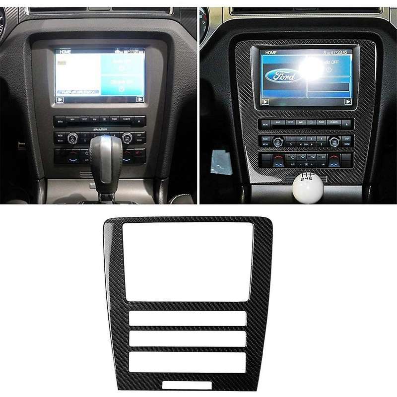 Carbon Fiber Stickers, Central Control CD Panel Cover Moulding, Car Interior Stickers for 2009-2013
