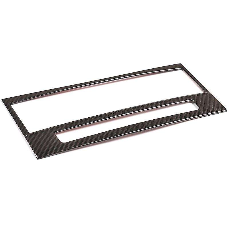 Carbon Fiber Style ABS Inner Center Console CD Button Frame Trim Sticker for E Class W212 2012-2015