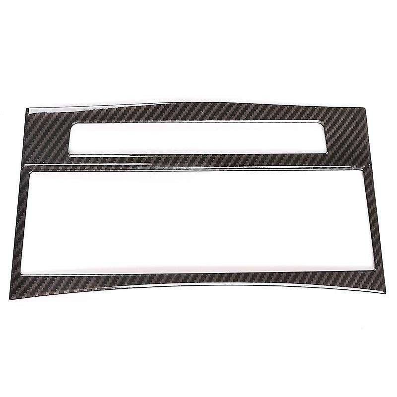 Carbon Fiber Style ABS Inner Center Console CD Button Frame Trim Sticker for E Class W212 2012-2015