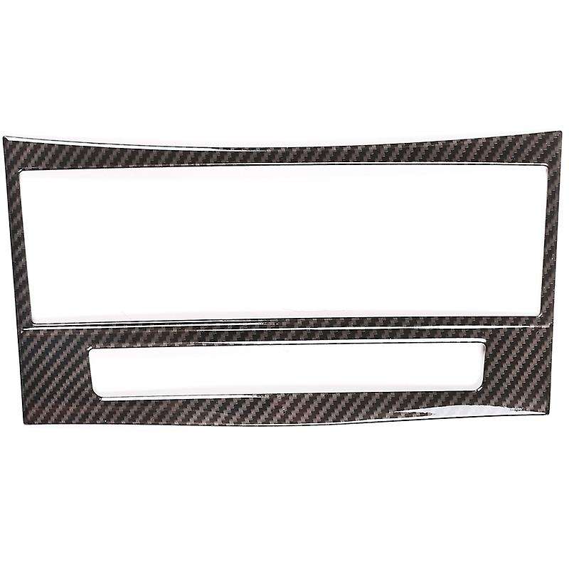 Carbon Fiber Style ABS Inner Center Console CD Button Frame Trim Sticker for E Class W212 2012-2015