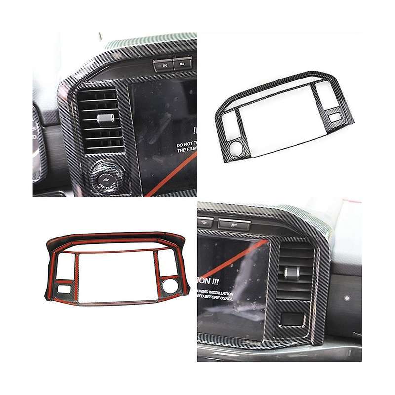 Carbon Fiber Style Central Control Panel Navigation Frame Decoration 2021 2022 2023 Car Accessories
