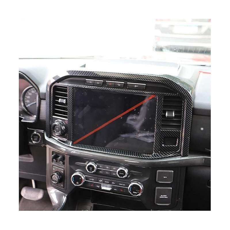 Carbon Fiber Style Central Control Panel Navigation Frame Decoration 2021 2022 2023 Car Accessories