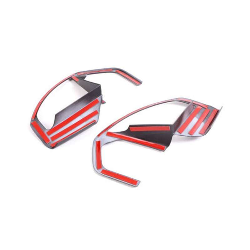 Carbon Fiber Style Car Steering Wheel Sequins Decorative Frame Button Trim Interior Patch for 2022-
