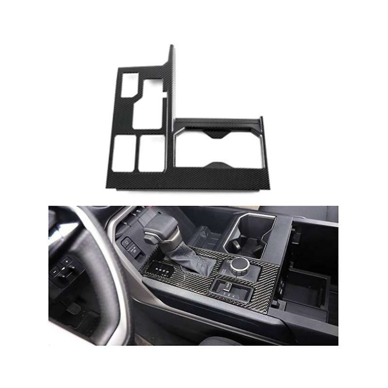 Carbon Fiber Style Central Control Gear Decorative Panel Cover Sticker for 2022-2023 Car Accessorie