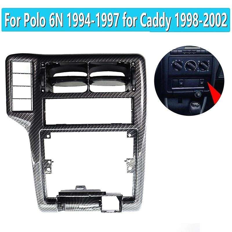 Carbon Fiber Style Center Console Grill Dash AC Grille for 6N 1994-1997 1998-2002 6N1858069A