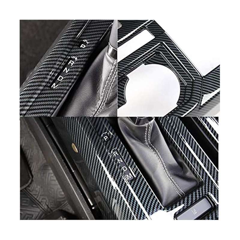 Carbon Fiber Style Gear Shift Panel Center Console Cover Trim Frame for 2021 2022 2023