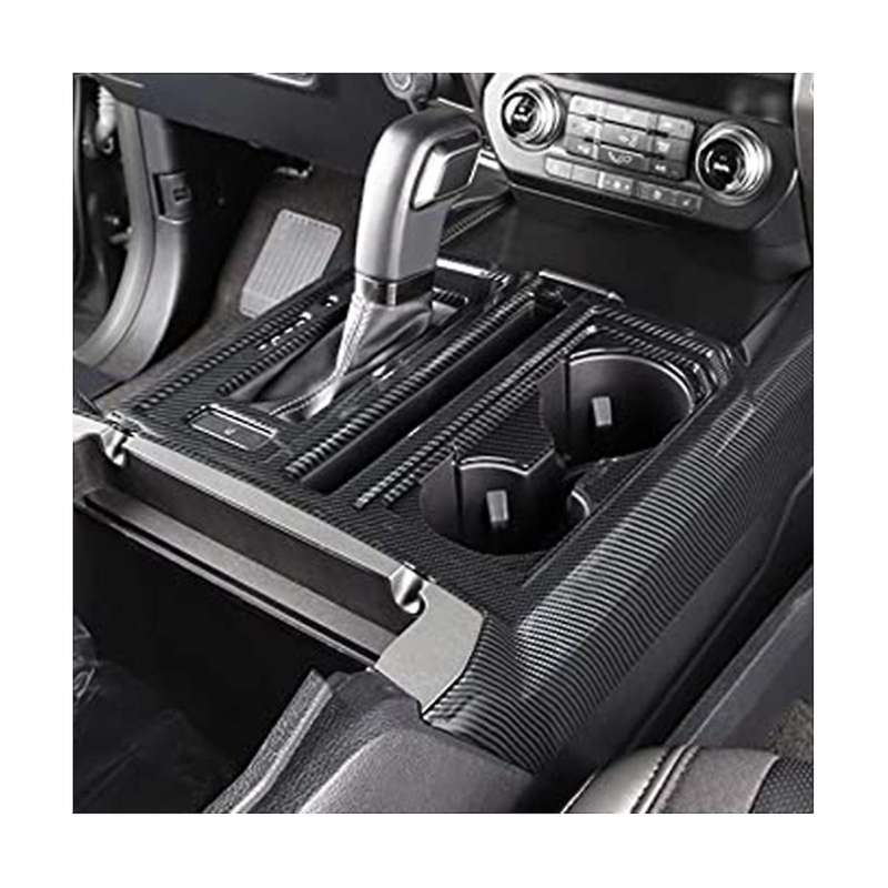 Carbon Fiber Style Gear Shift Panel Center Console Cover Trim Frame for 2021 2022 2023