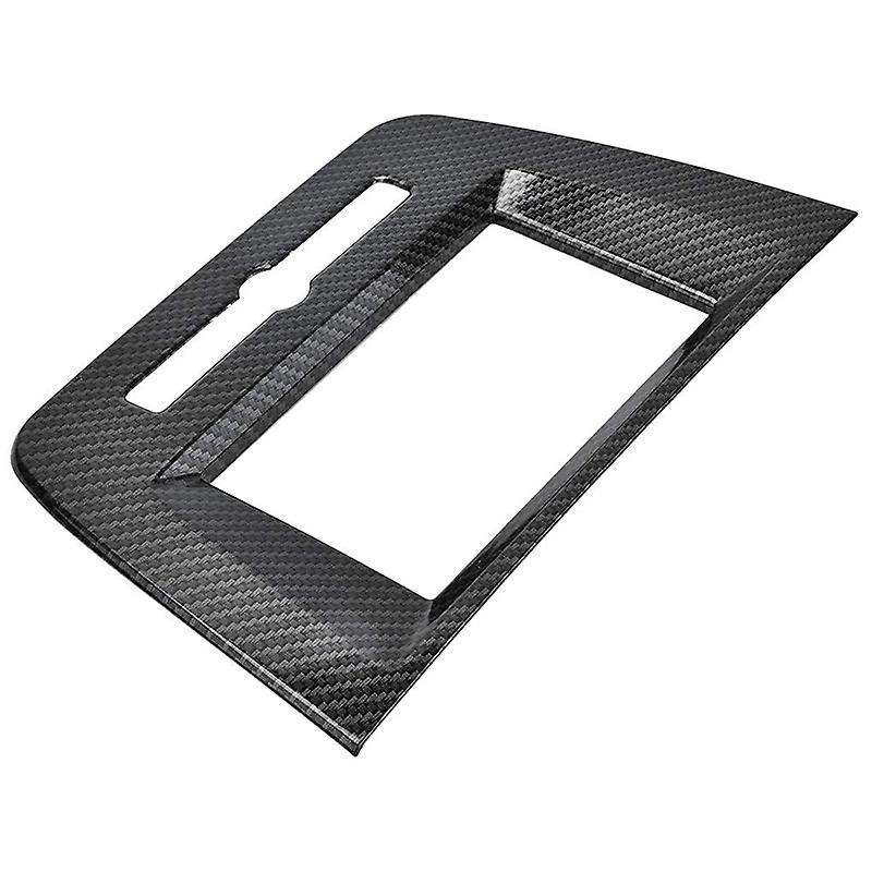 Carbon Fiber Style Dashboard Navigation Frame Cover Trim for Mg Zs Suv 2017-2018