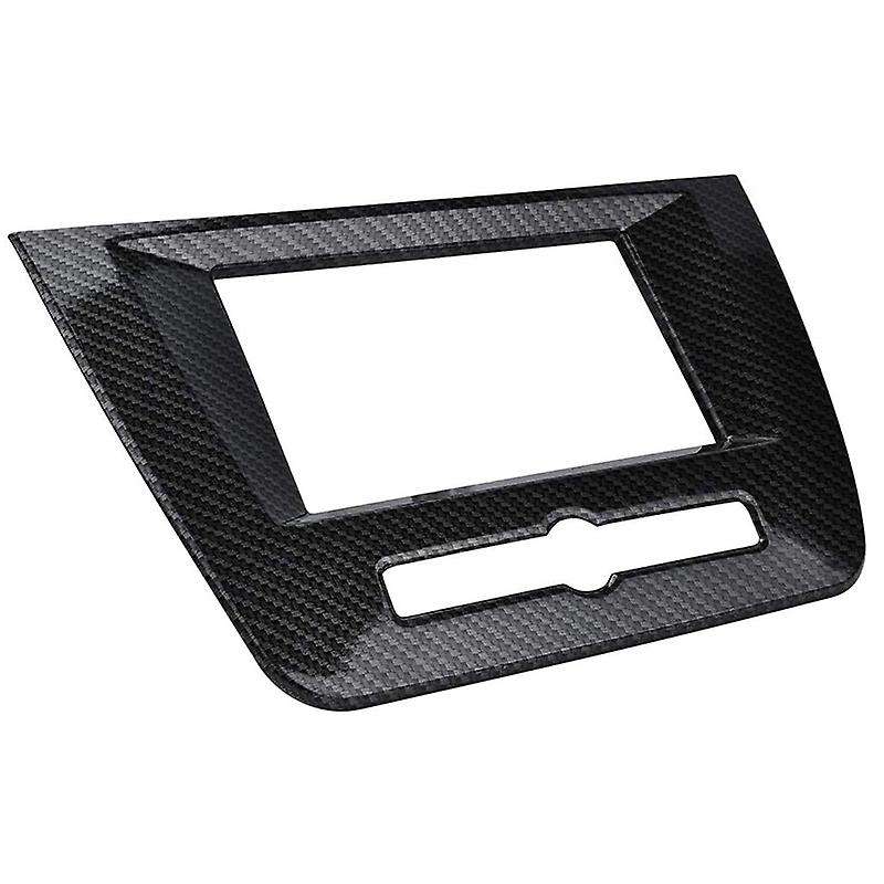 Carbon Fiber Style Dashboard Navigation Frame Cover Trim for Mg Zs Suv 2017-2018