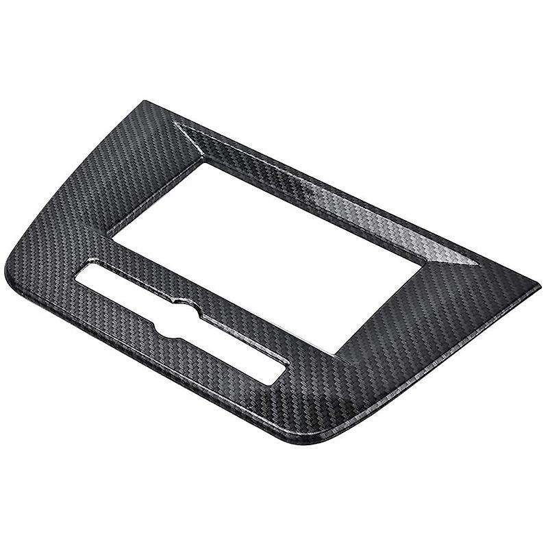 Carbon Fiber Style Dashboard Navigation Frame Cover Trim for Mg Zs Suv 2017-2018
