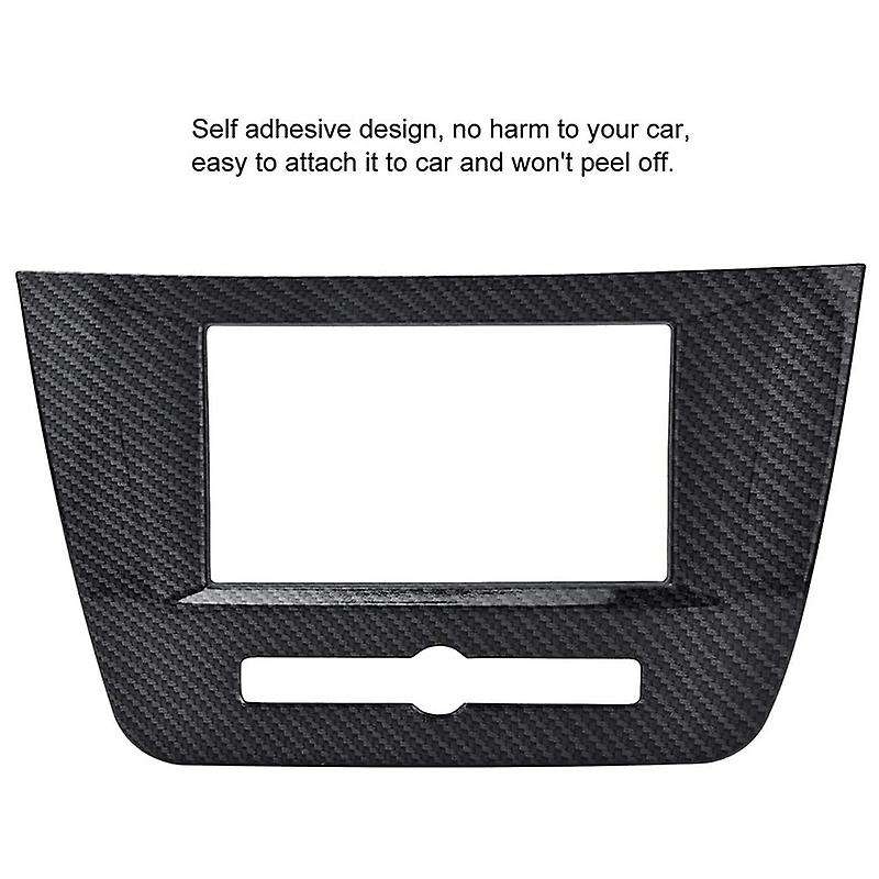 Carbon Fiber Style Dashboard Navigation Frame Cover Trim for Mg Zs Suv 2017-2018
