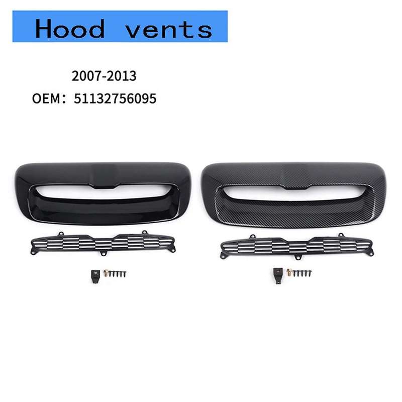Carbon Fiber Style for S R55 R56 R57 R58 2007-2013 Hood Air Intake Vent Scoop