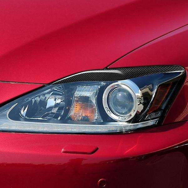 Carbon Fiber Style Headlight Eyebrow Eyelid Cover Trim Fit for IS250 IS300 2006-2012 Car-Styling Acc