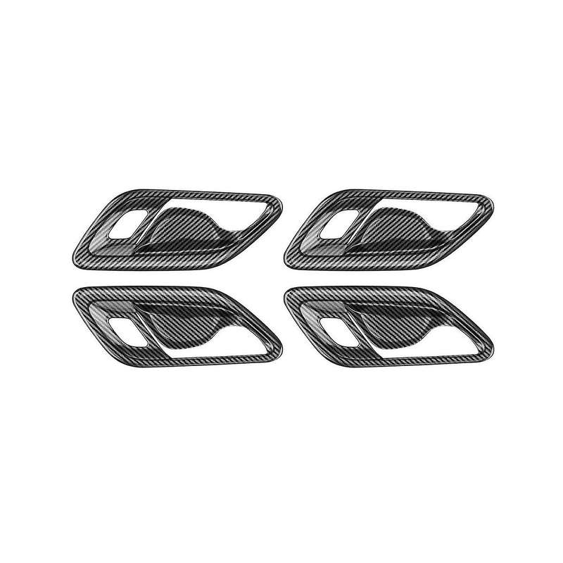 Carbon Fiber Style Inner Handle Frame Inner Door Bowl Stickers Interior Decorative Stickers for 202