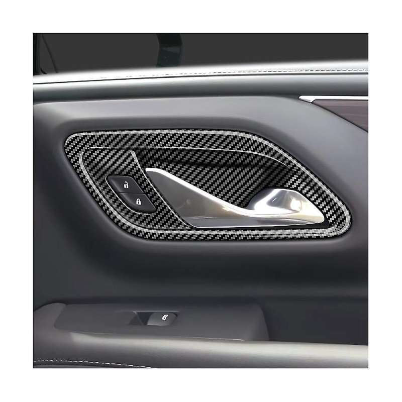 Carbon Fiber Style Inner Handle Frame Inner Door Bowl Stickers Interior Decorative Stickers for 202