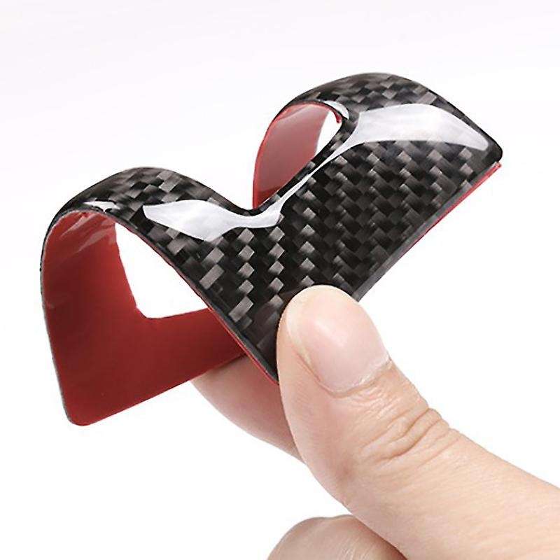 Carbon Fiber Switch Key Hole Cover Decorative Frame, Car Interior Decoration Sticker, for 3 Series E