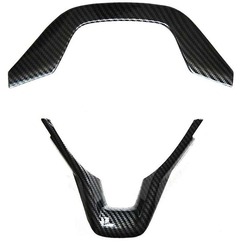 Carbon Fiber Style Steering Wheel Cover Trim Interior for Accord 2018 2019 Black