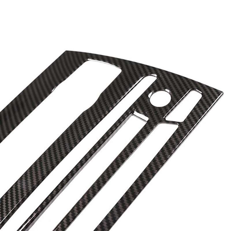 Carbon Fiber Styling Car Center Control Volume Air Conditioning Knob Frame Cover Trim for - 3 Series
