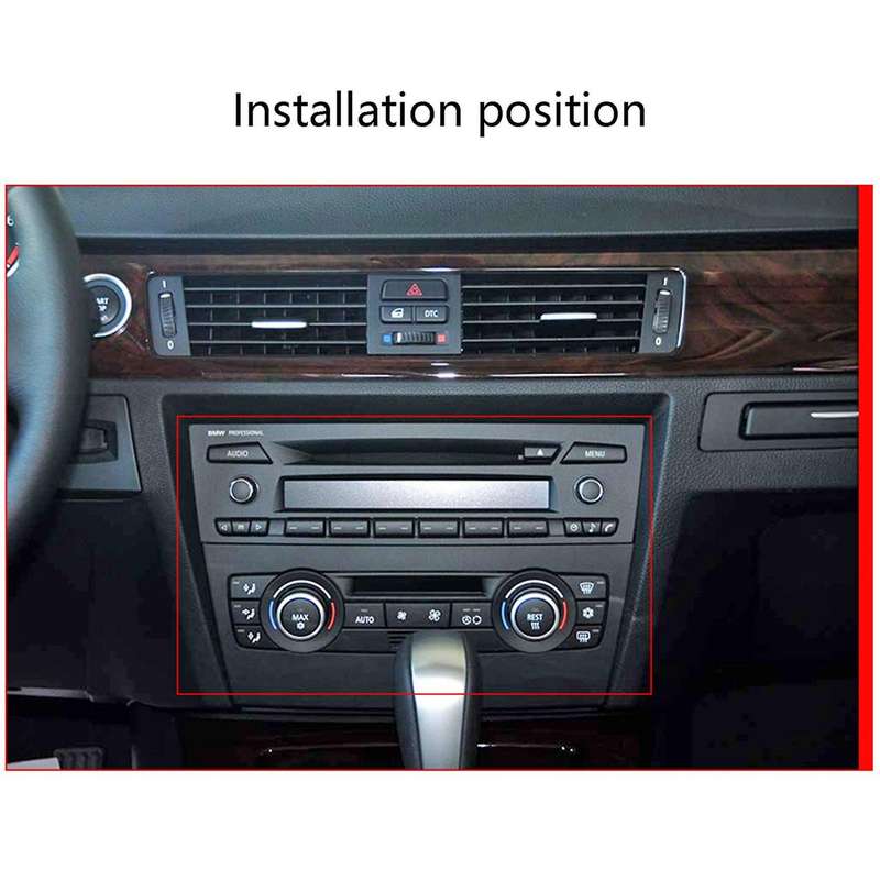 Carbon Fiber Styling Car Center Control Volume Air Conditioning Knob Frame Cover Trim for - 3 Series