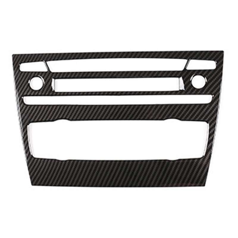 Carbon Fiber Styling Car Center Control Volume Air Conditioning Knob Frame Cover Trim for - 3 Series