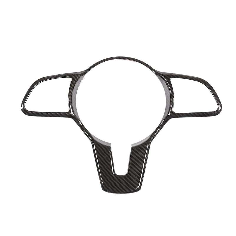 Carbon Fiber Style Steering Wheel Decoration Cover Trim Frame Sticker for GLA Class H247 2020-2021