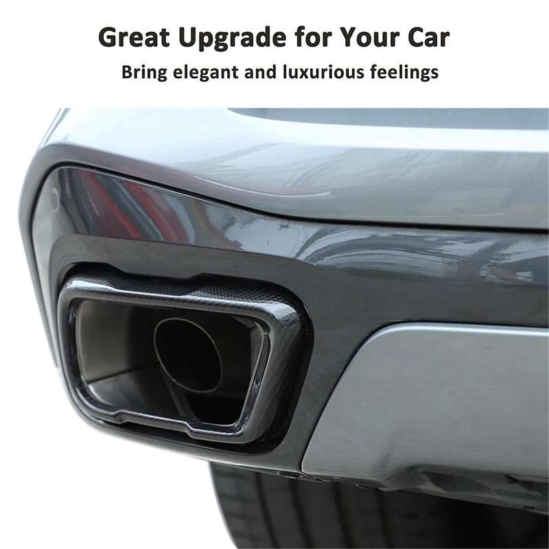 Carbon Fiber Tail Muffler Exhaust Pipe Output Cover for X5 X6 X7 G05 G06 G07 2019-2022 Version Acce