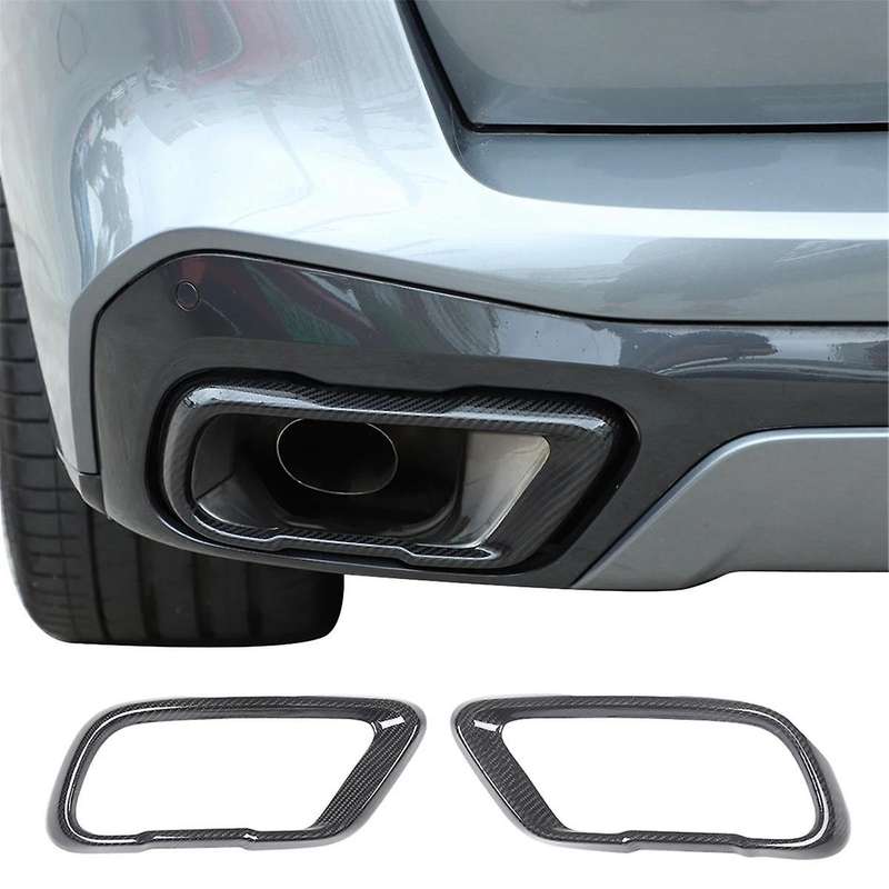 Carbon Fiber Tail Muffler Exhaust Pipe Output Cover for X5 X6 X7 G05 G06 G07 2019-2022 Version Acce