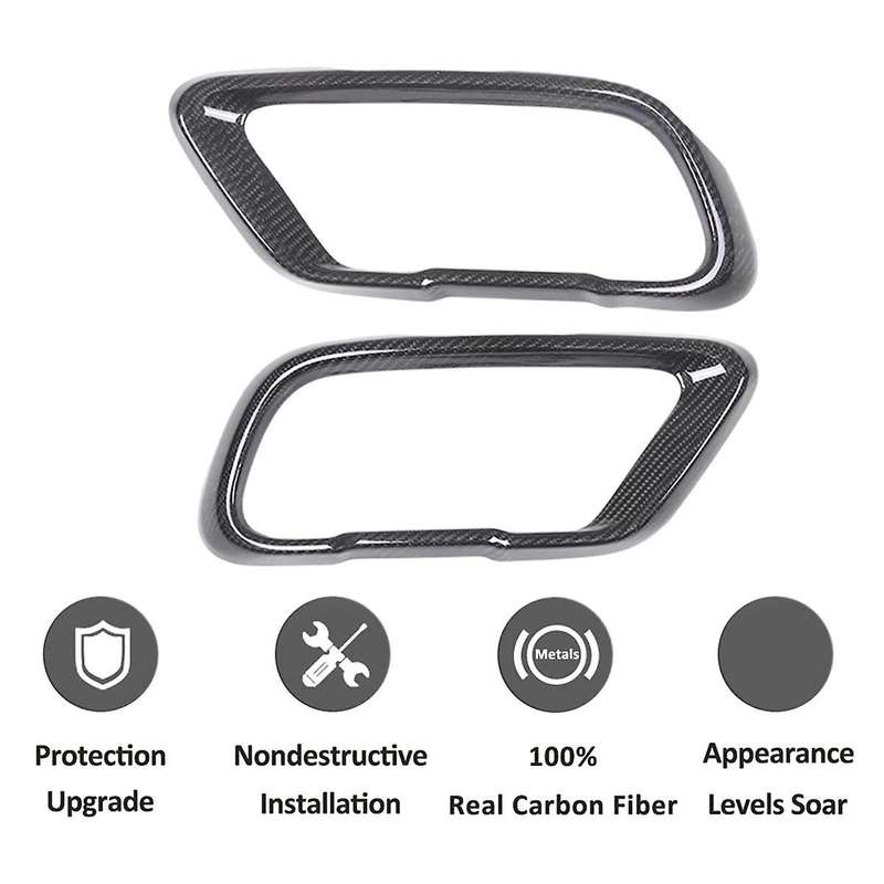 Carbon Fiber Tail Muffler Exhaust Pipe Output Cover for X5 X6 X7 G05 G06 G07 2019-2022 Version Acce