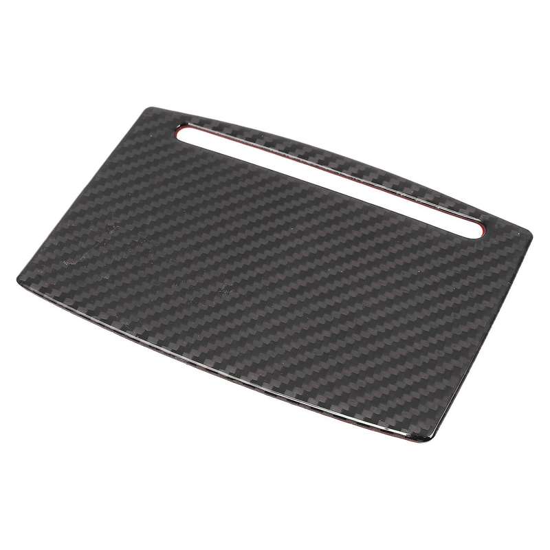 Carbon Fiber Styling Water Cup Panel Cover Sticker Trim for A6 C7 A7 Interior Console Armrest Storag