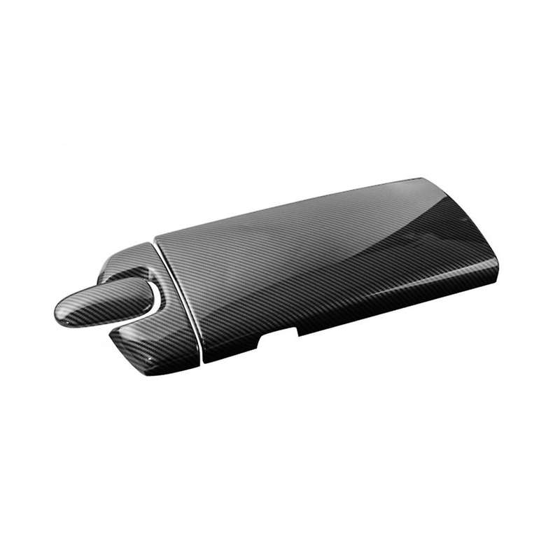 Carbon Fiber Texture Center Console Armrest Box Phone Cover Dial Pad Housing for S Class W221 2007-2