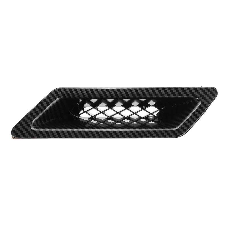 Carbon Fiber Universal Car Front Bumper Hood Vent Air Out Decoration for -A4 B8 Golf -E90 E80 E82 F3