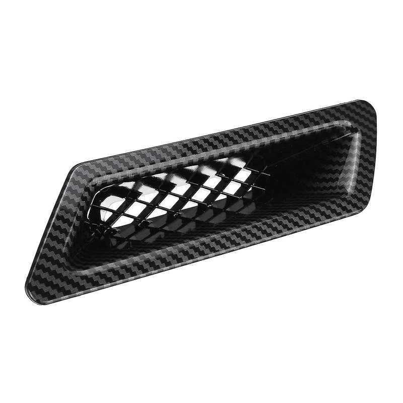 Carbon Fiber Universal Car Front Bumper Hood Vent Air Out Decoration for -A4 B8 Golf -E90 E80 E82 F3