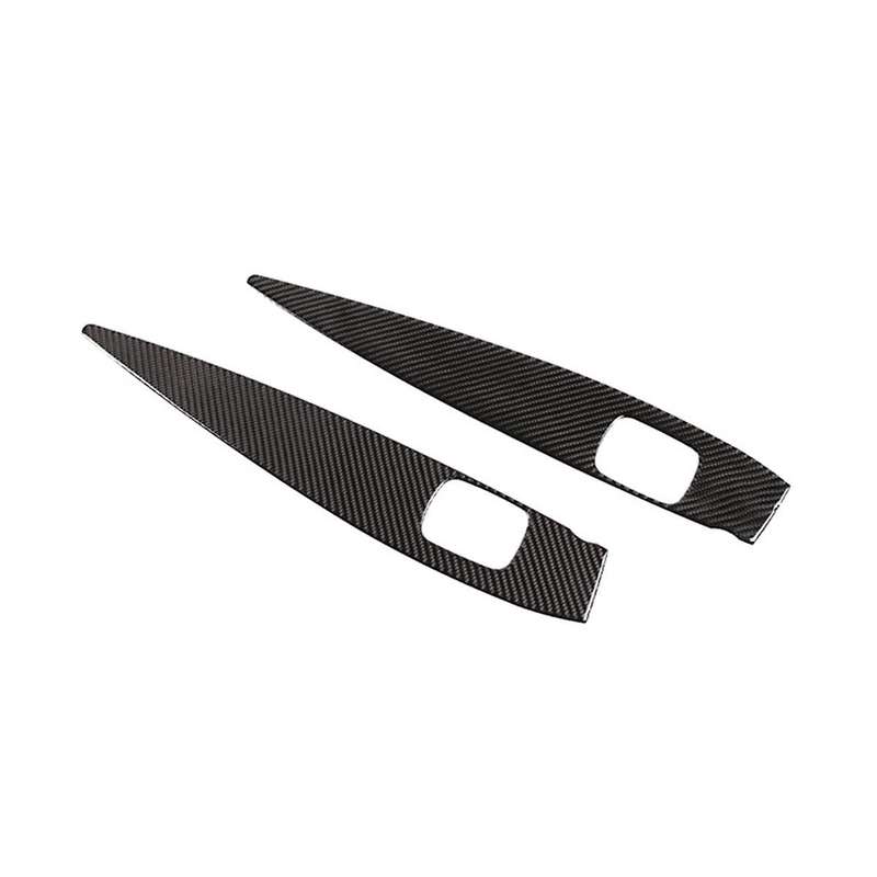 Carbon Fiber Window Glass Lift Button Trim Switch Cover Door Armrest Panel for Smart 453 Fortwo 201