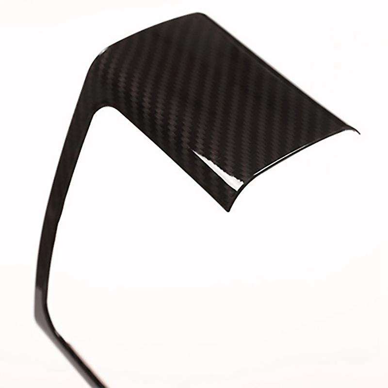 Carbon Fiber Texture Dashboard Side Air Vent Outlet Frame Cover Fit for Sport 2014-2019