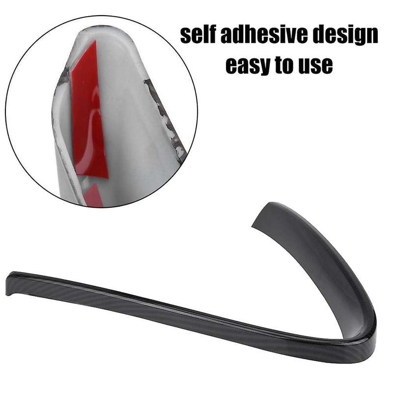 Carbon Fiber V Shape Front Grille Frame Cover Trim for 2016-2018