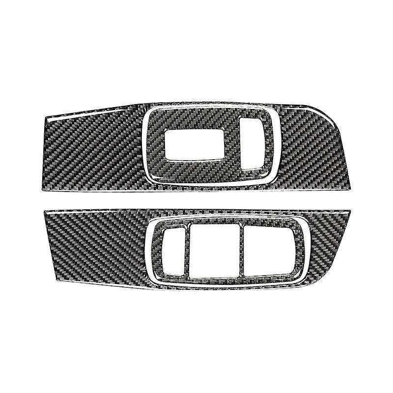 Carbon Fiber Window Lift Trim Switch Panel Cover Accessories for 2015 2016 2017 2018 2019 2020 2021