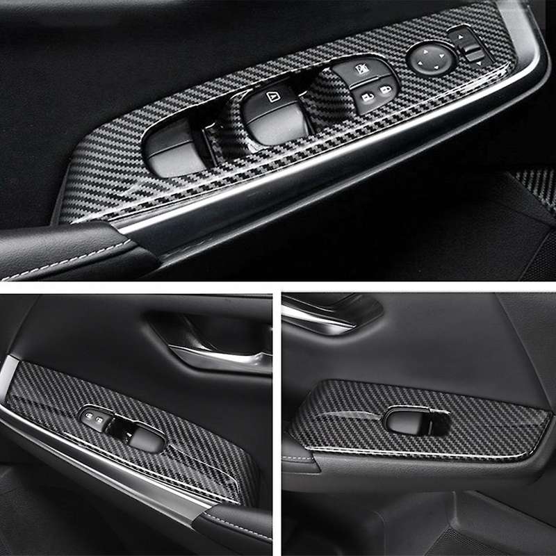 Carbon Fiber Window Lift Panel Switch Cover Trim for Altima Teana 2019 2020 2021 Accessories Interio