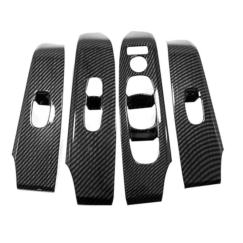 Carbon Fiber Window Lift Panel Switch Cover Trim for Altima Teana 2019 2020 2021 Accessories Interio