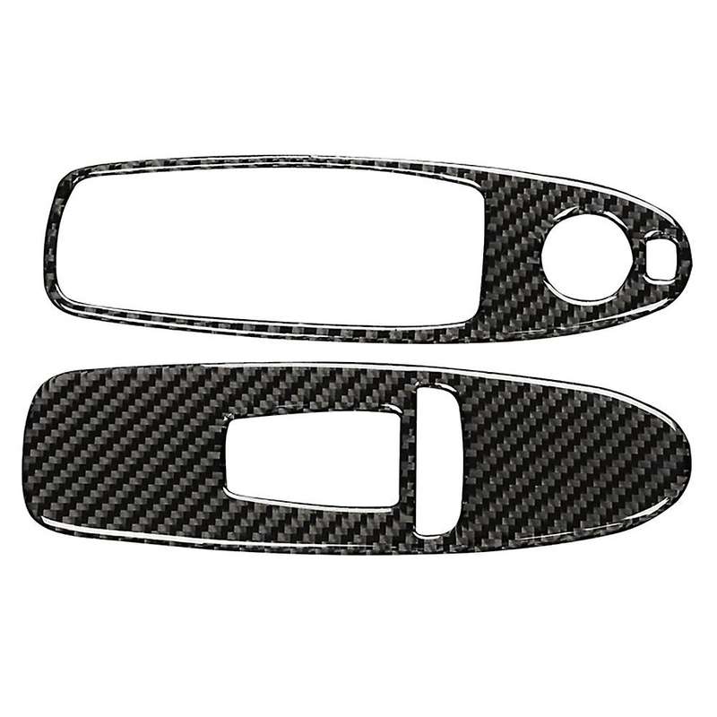 Carbon Fiber Window Lift Button Panel Cover Trim for Q50 Q60 2014-2019