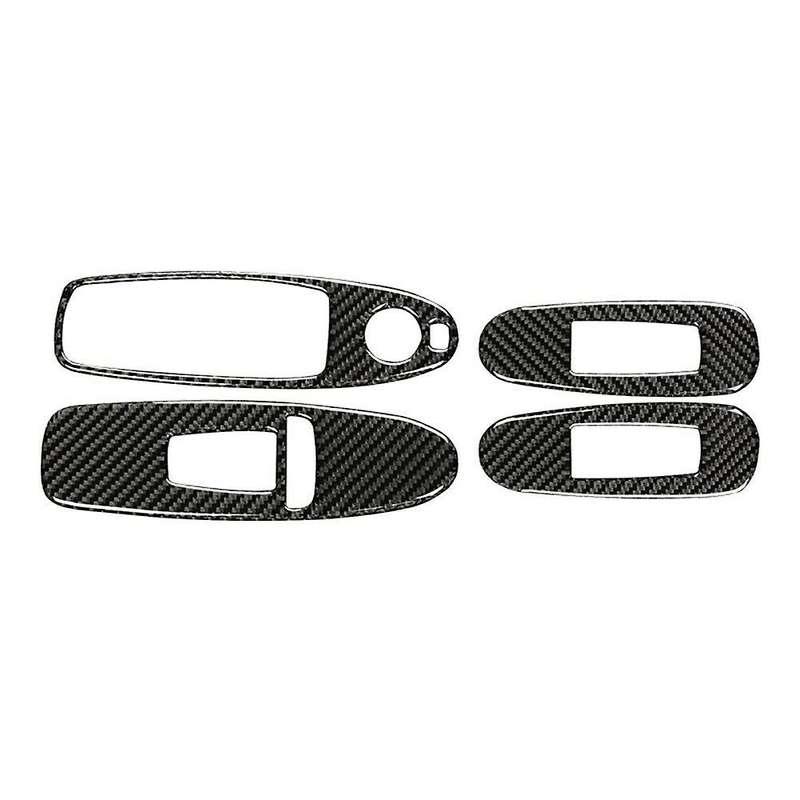 Carbon Fiber Window Lift Button Panel Cover Trim for Q50 Q60 2014-2019