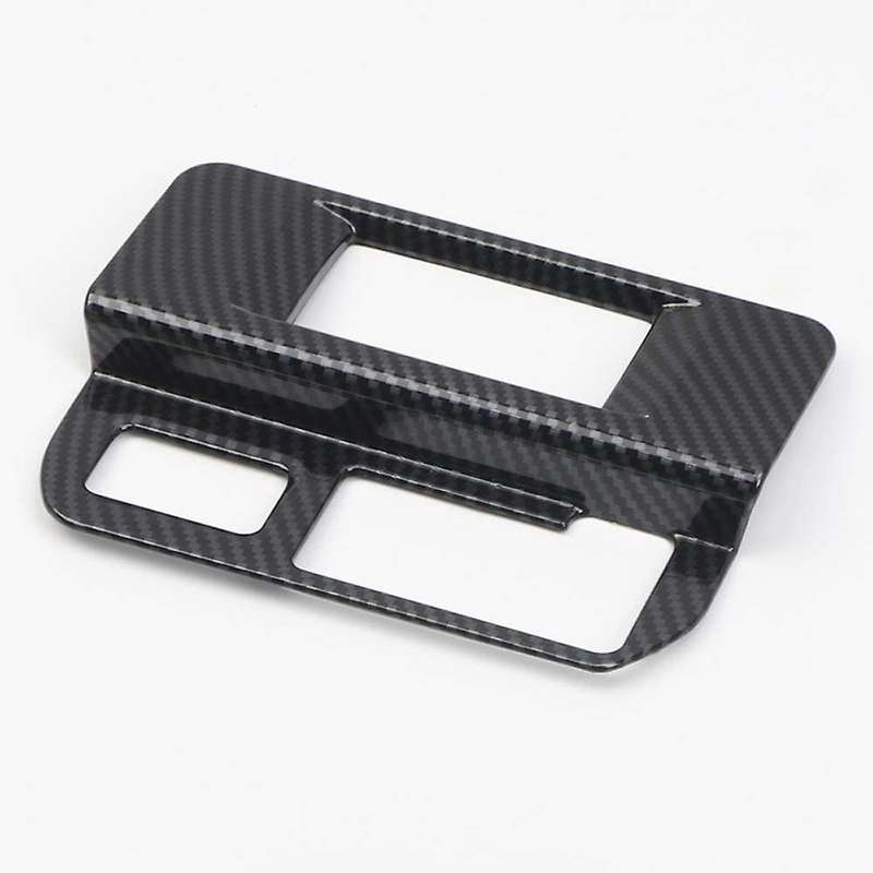 Carbon Fibre Fog Light Switch Control Button Panel Cover Trims Frame Car Accessories for 2016-2020