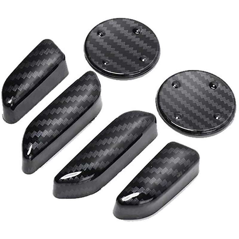 Carbon Fibre ABS for Model 3 Seat Adjustment Switch Botton Cover Trim Decorative Frame Sticker Car A