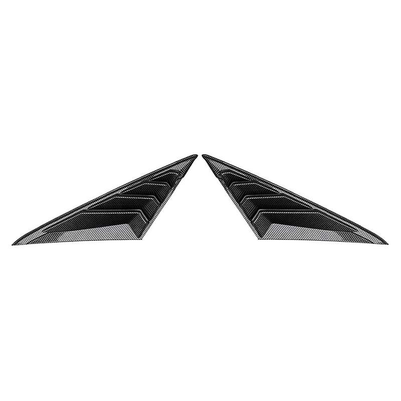 Carbon Fibre ABS Rear Window Louver Shutter Cover Trim for 2021 2022 Scoop Shade Accessories