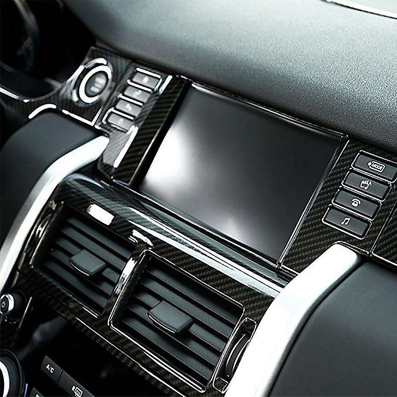 Carbon Fibre Central Control Air Vent Outlet Frame Cover Trim Car Accessories for Sport 2015-2019