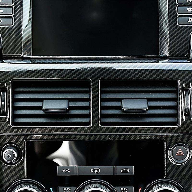 Carbon Fibre Central Control Air Vent Outlet Frame Cover Trim Car Accessories for Sport 2015-2019