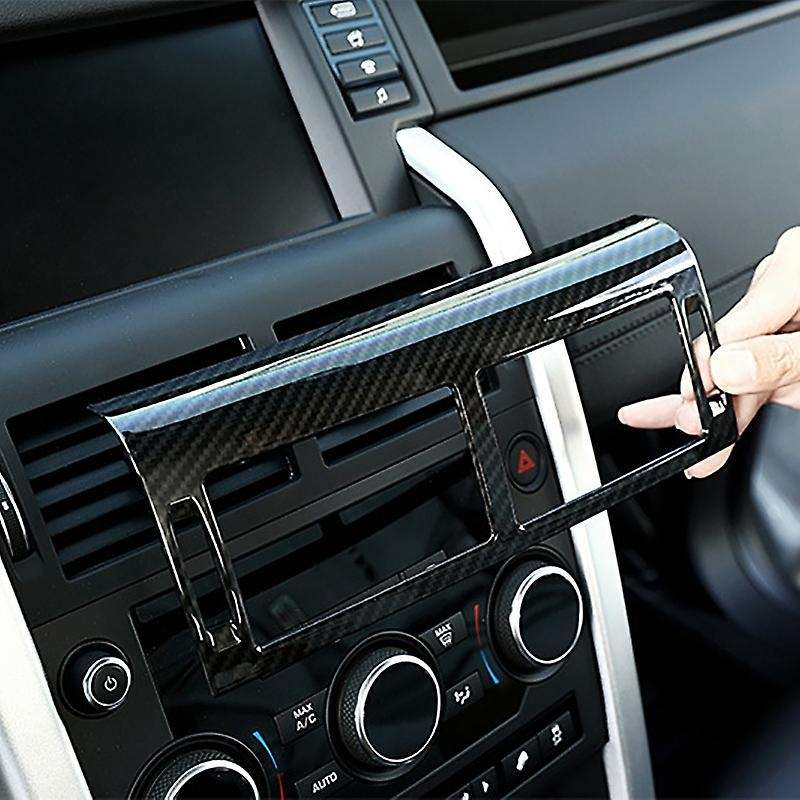 Carbon Fibre Central Control Air Vent Outlet Frame Cover Trim Car Accessories for Sport 2015-2019