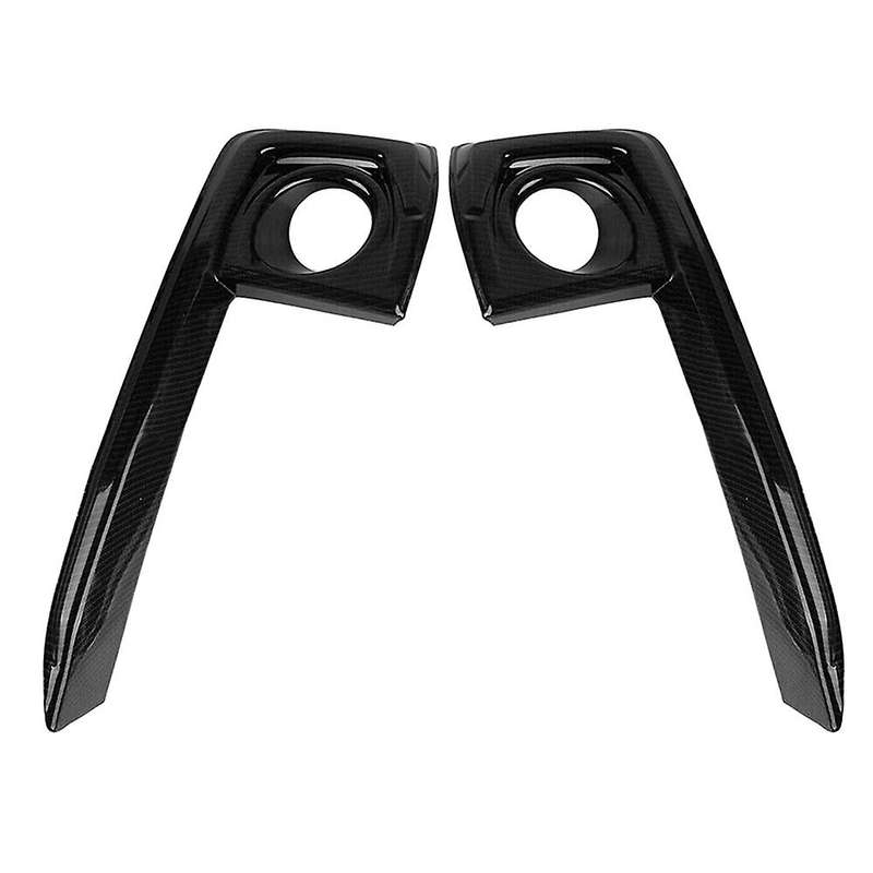 Carbon Front Front Bumper Fog Light Lamp Cover Set for Sedan 2019-2021