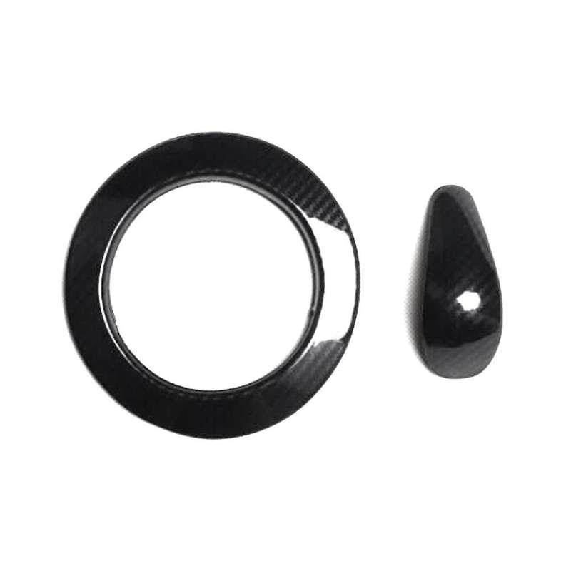 Carbon Fibre Gear Shift Knob Cover Shift Lever Decorative Cover for 2011-2017