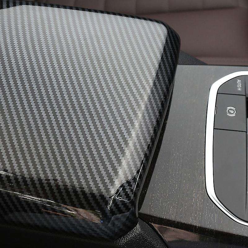 Carbon Fibrer Center Console Armrest Panel Cover Trim for 3 4 Series G20 G21 G22 2019-2021 Car Acce