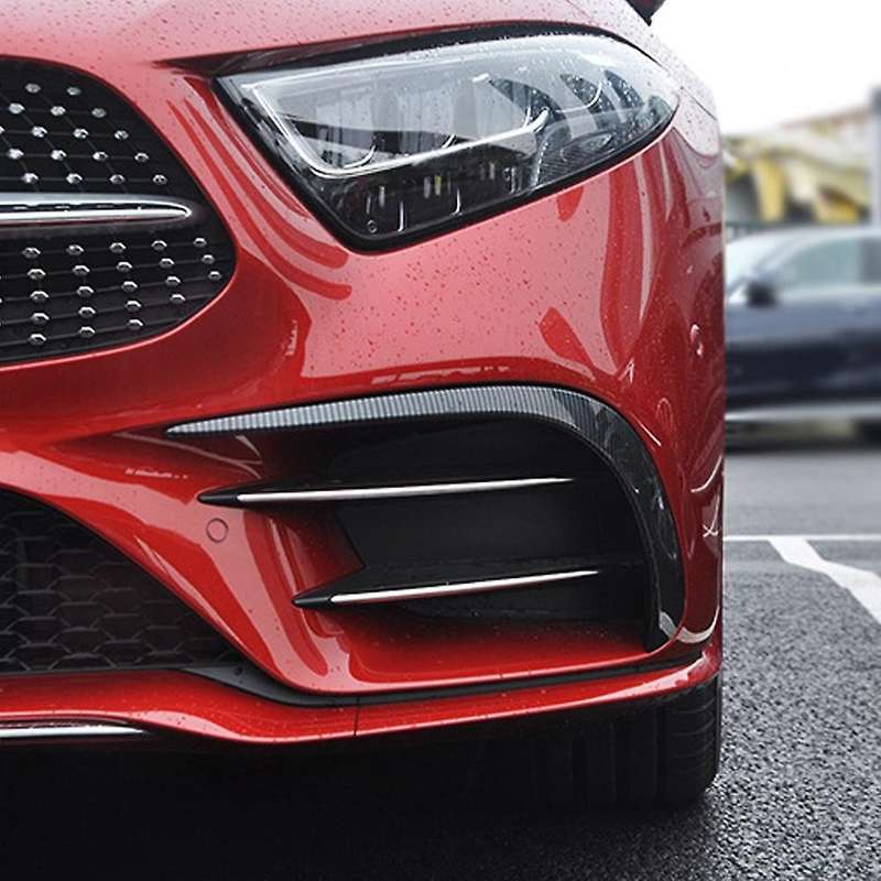 Carbon Front Bumper Lip Splitter Spoiler Canards Air Knife Trim for CLS350 CLS400 CLS300 CLS53 AMG63
